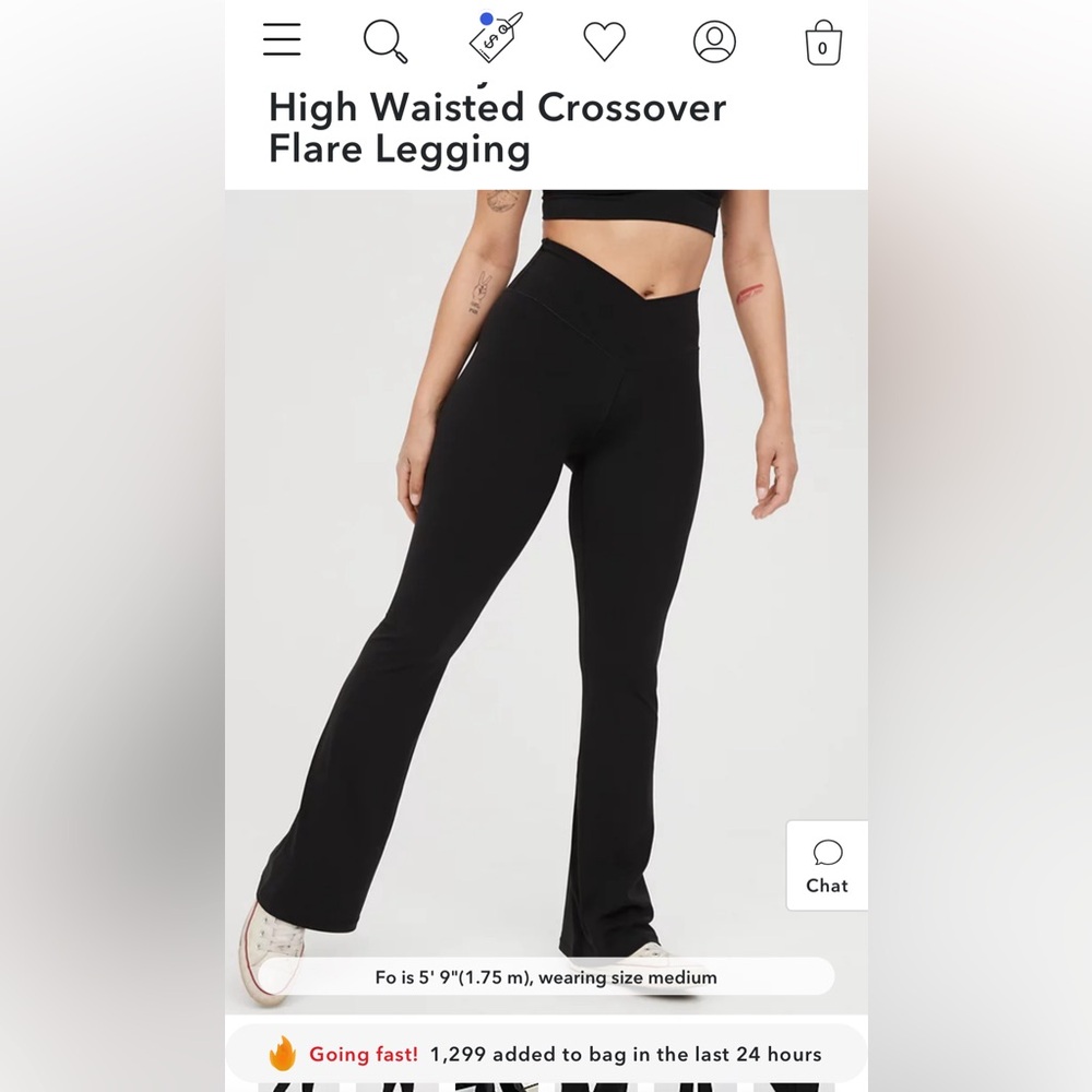 OFFLINE by aerie Real Me Flare with Crossover Waist - Picture 6 of 6